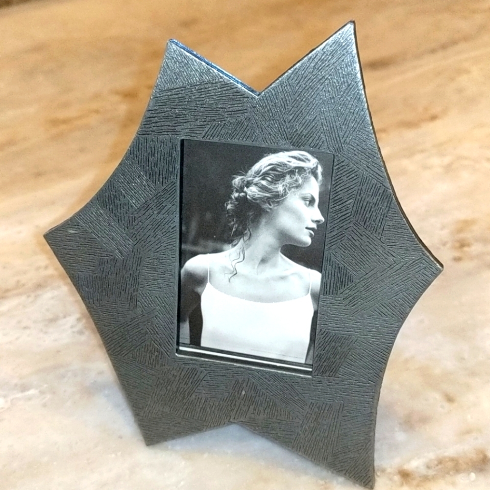 Pewter Tone Metal Picture Frame